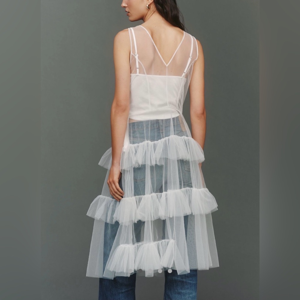 Anthropologie Sheer Mesh Tunic Top Dress 🪷 Size XXS 🪷 NWT 🪷 Sold Out! - Picture 4 of 7